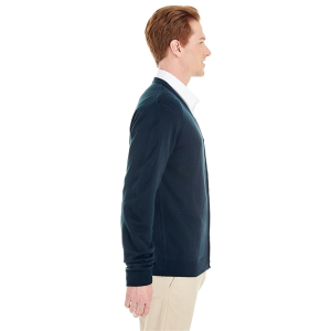 Harriton Men's Pilbloc™ V-Neck Button Cardigan Sweater